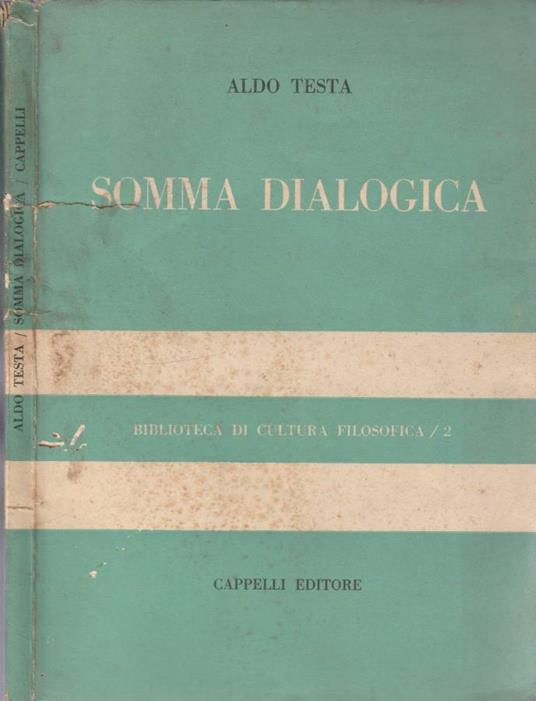 Somma dialogica - Aldo Testa - copertina