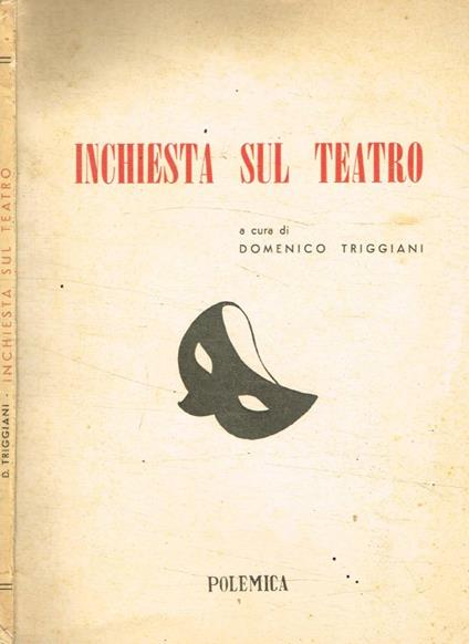 Inchiesta sul teatro - Domenico Triggiani - copertina