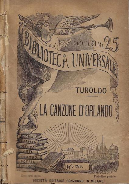 La Canzone d'Orlando - Turoldo - copertina