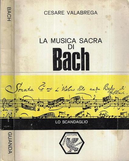 La musica sacra di Bach - Cesare Valabrega - copertina