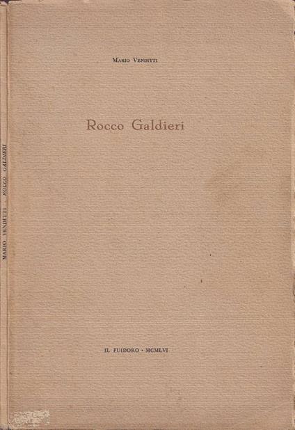 Rocco Galdieri - Mario Venditti - copertina