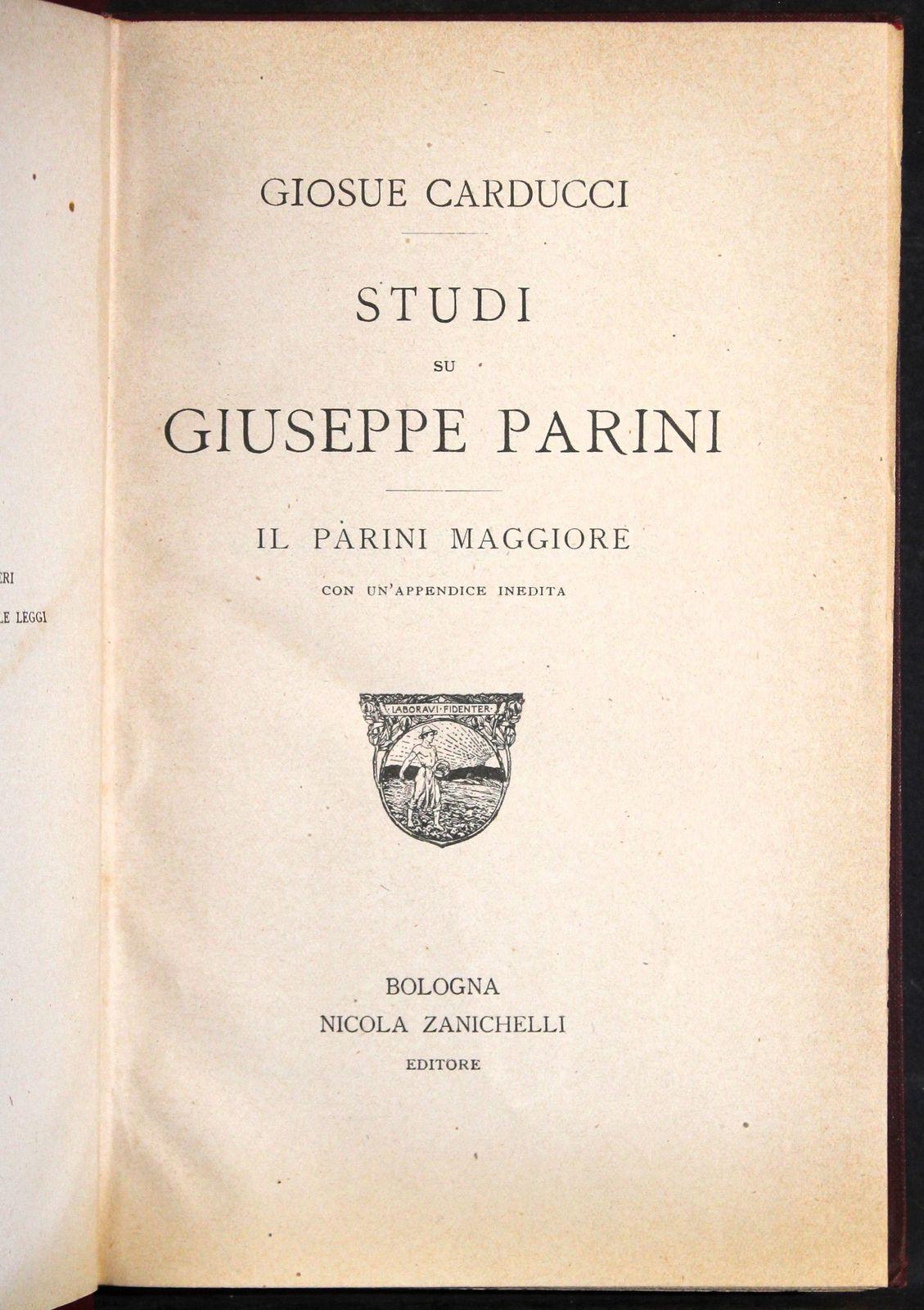Studi su Giuseppe Parini