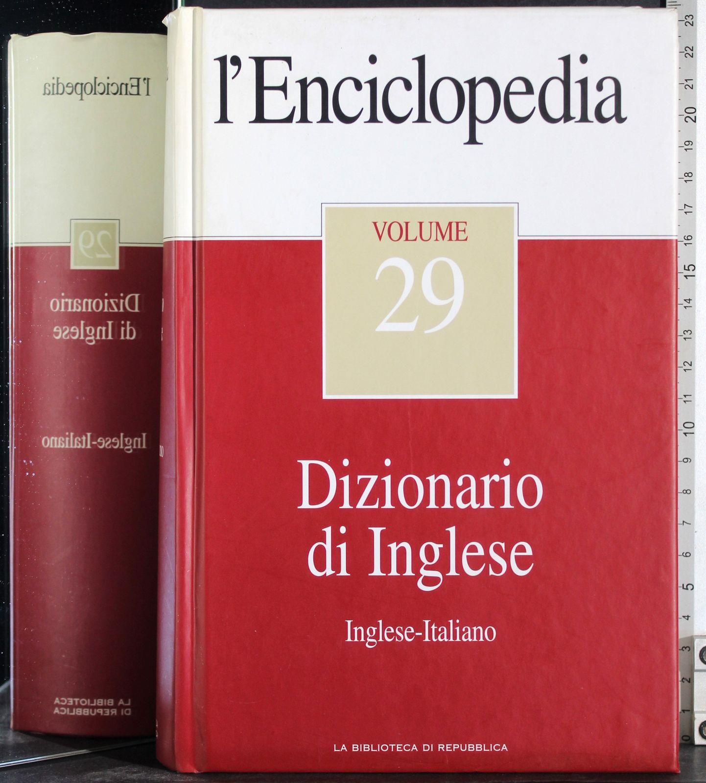 L' Enciclopedia Vol 29-30 Dizionario Inglese
