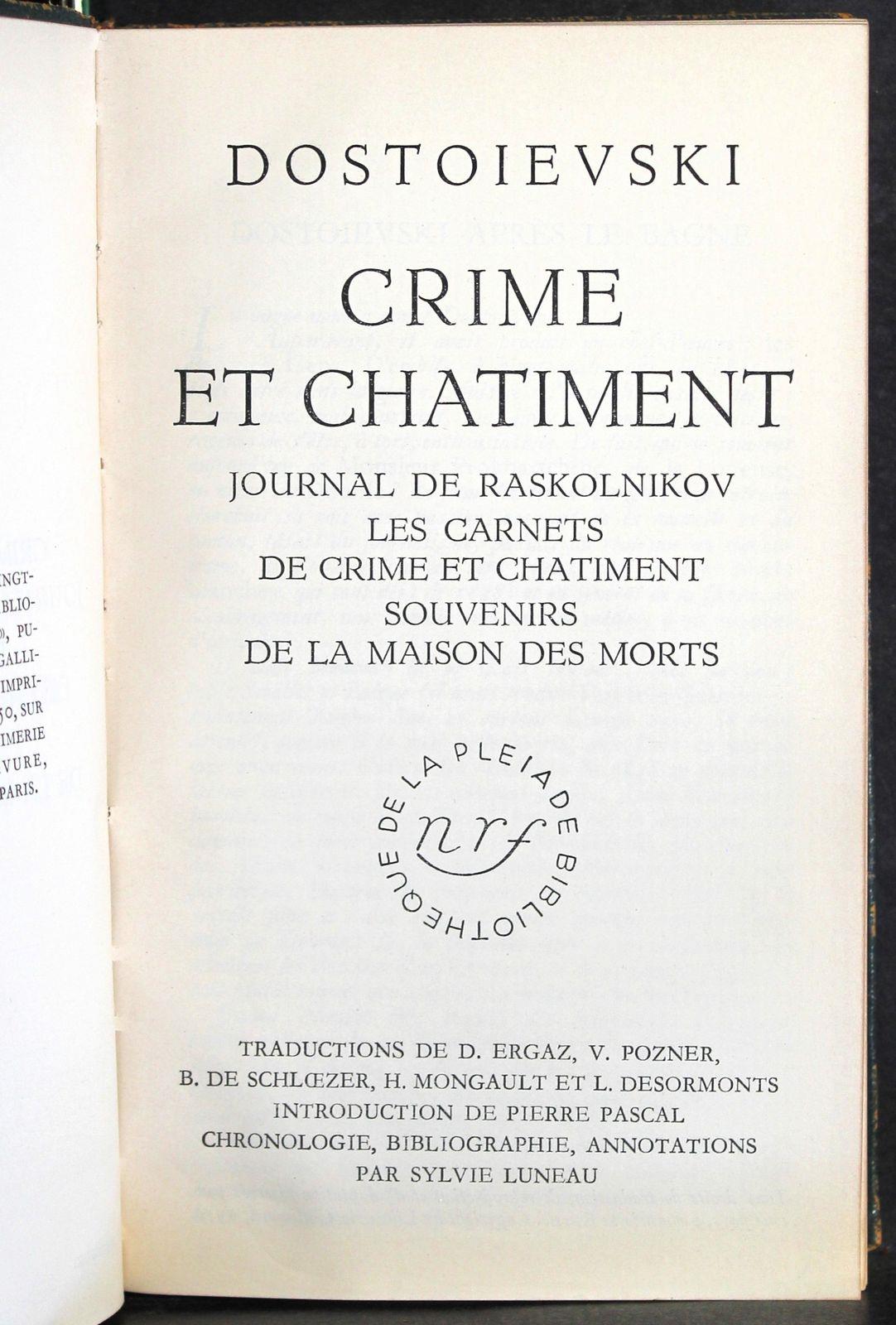Crime et chatiment