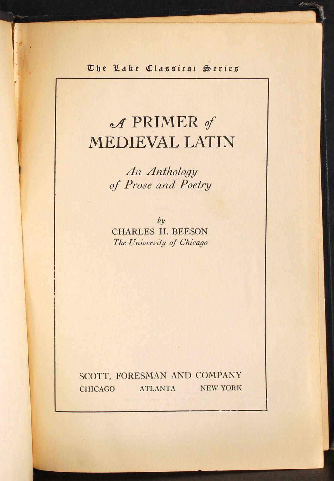 A primer of medieval latin