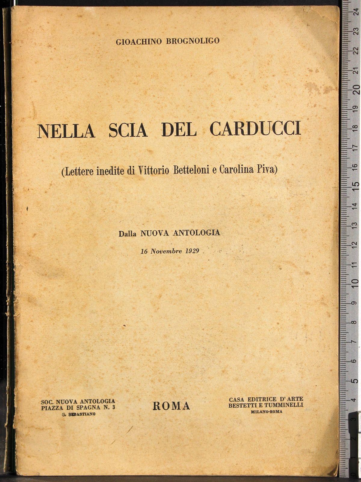 Nella scia del carducci