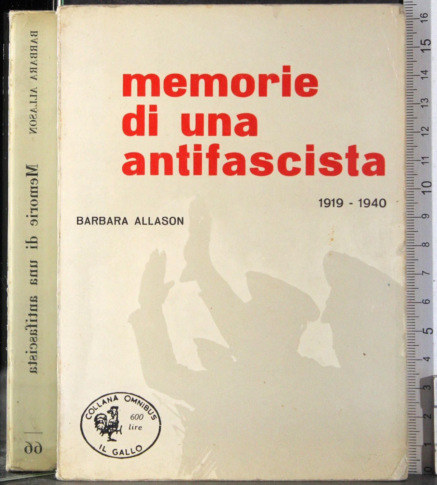 Memorie di una antifascista