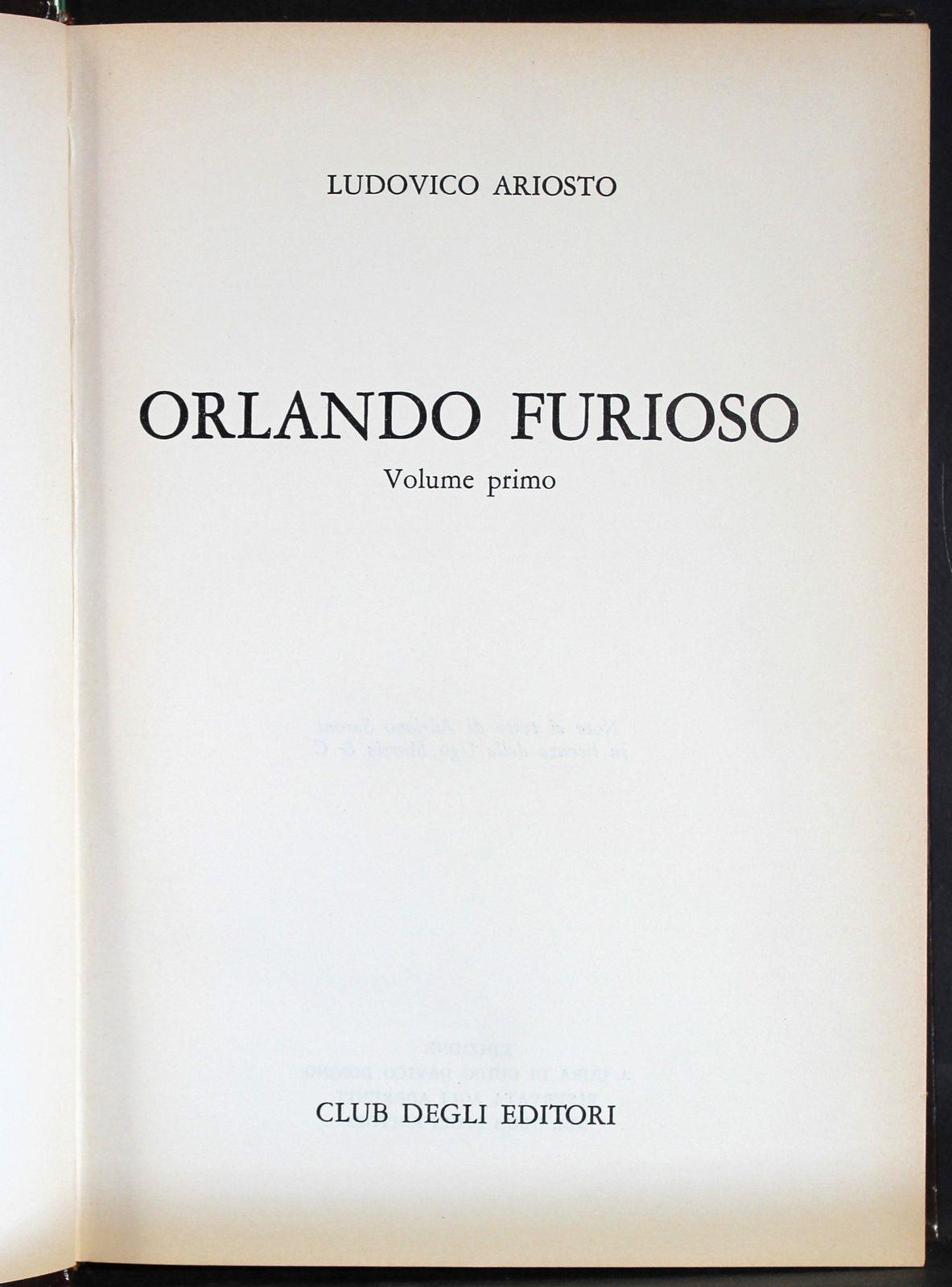 Orlando Furioso Vol 1