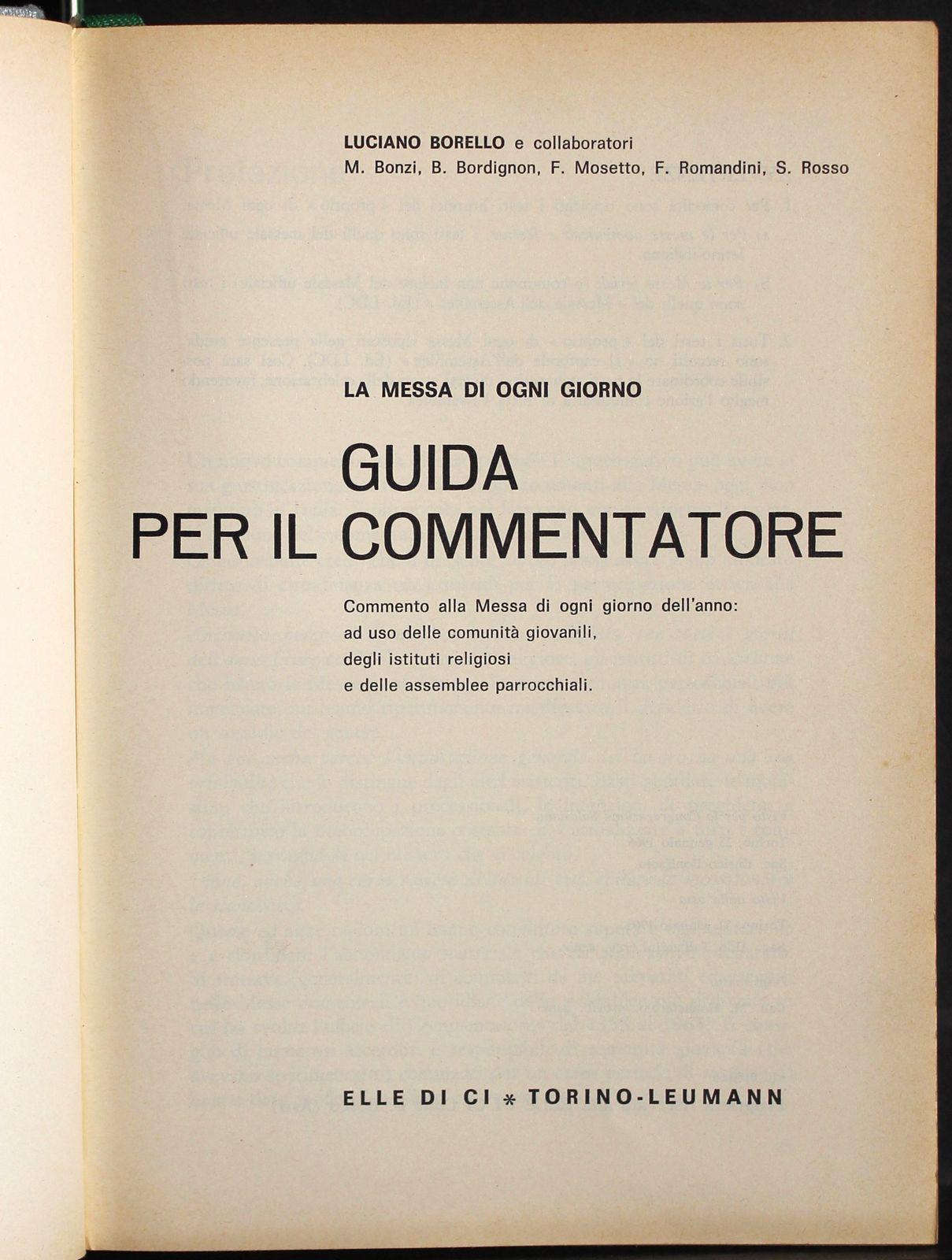 Guida per il commentatore