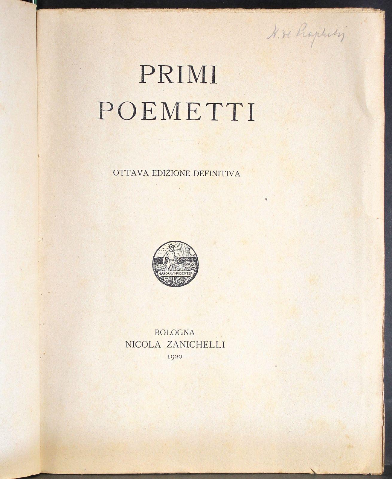 Primi poemetti