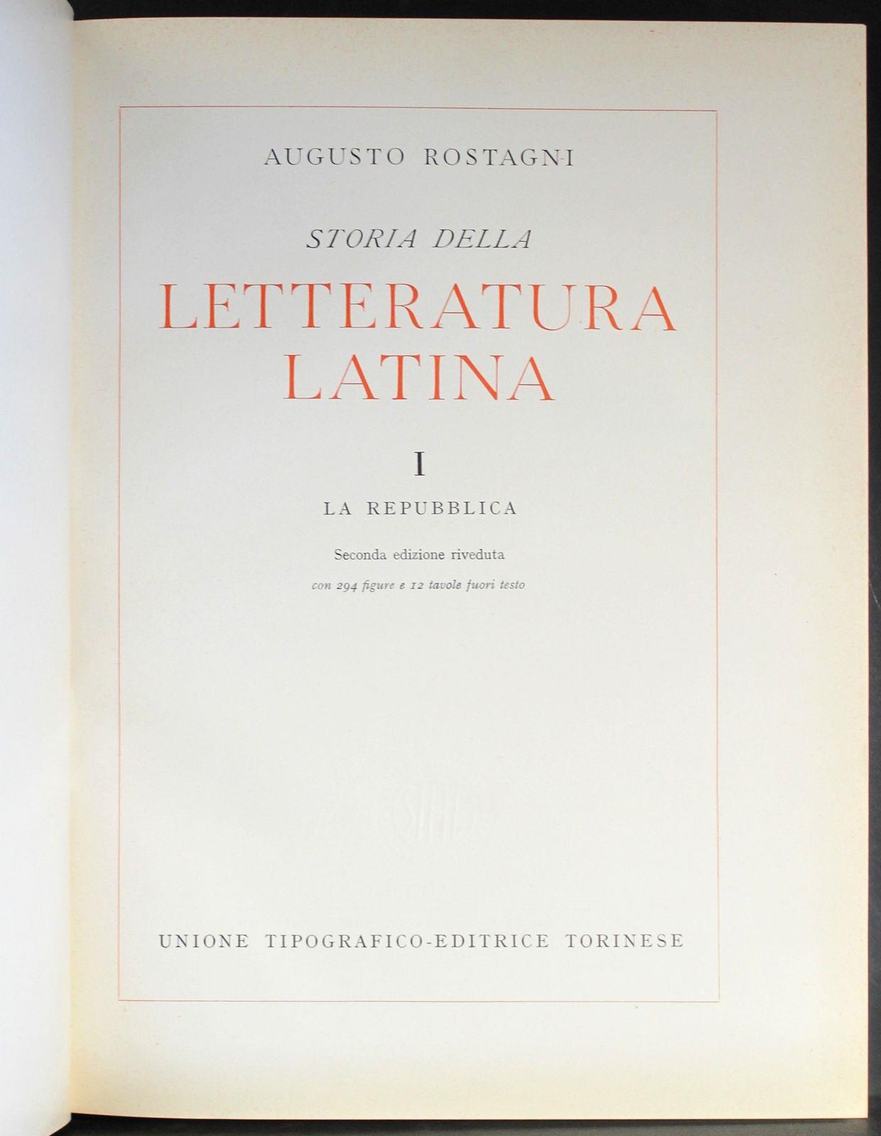 Letteratura latina Vol 1. La repubblica