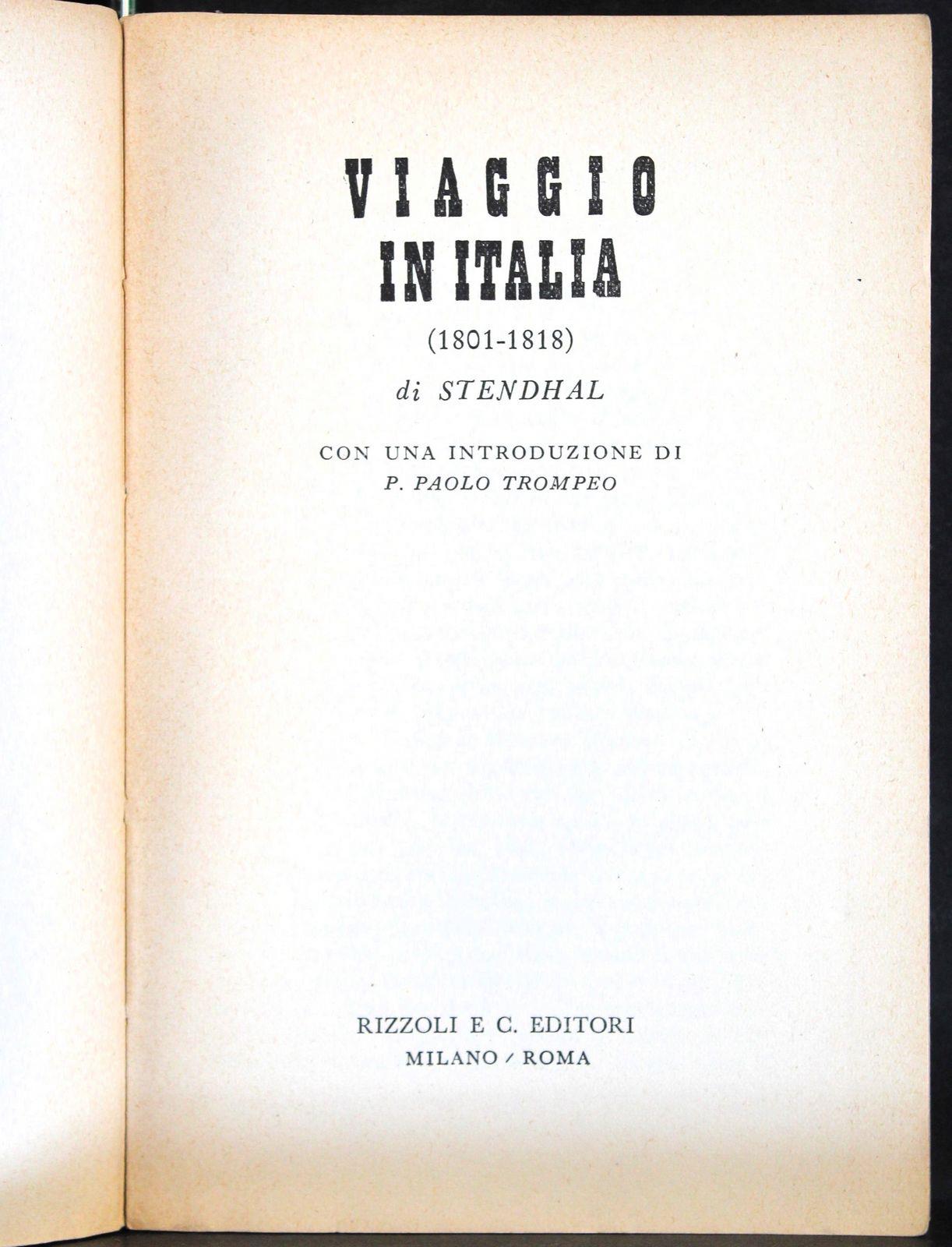Viaggio in Italia 1801-1818