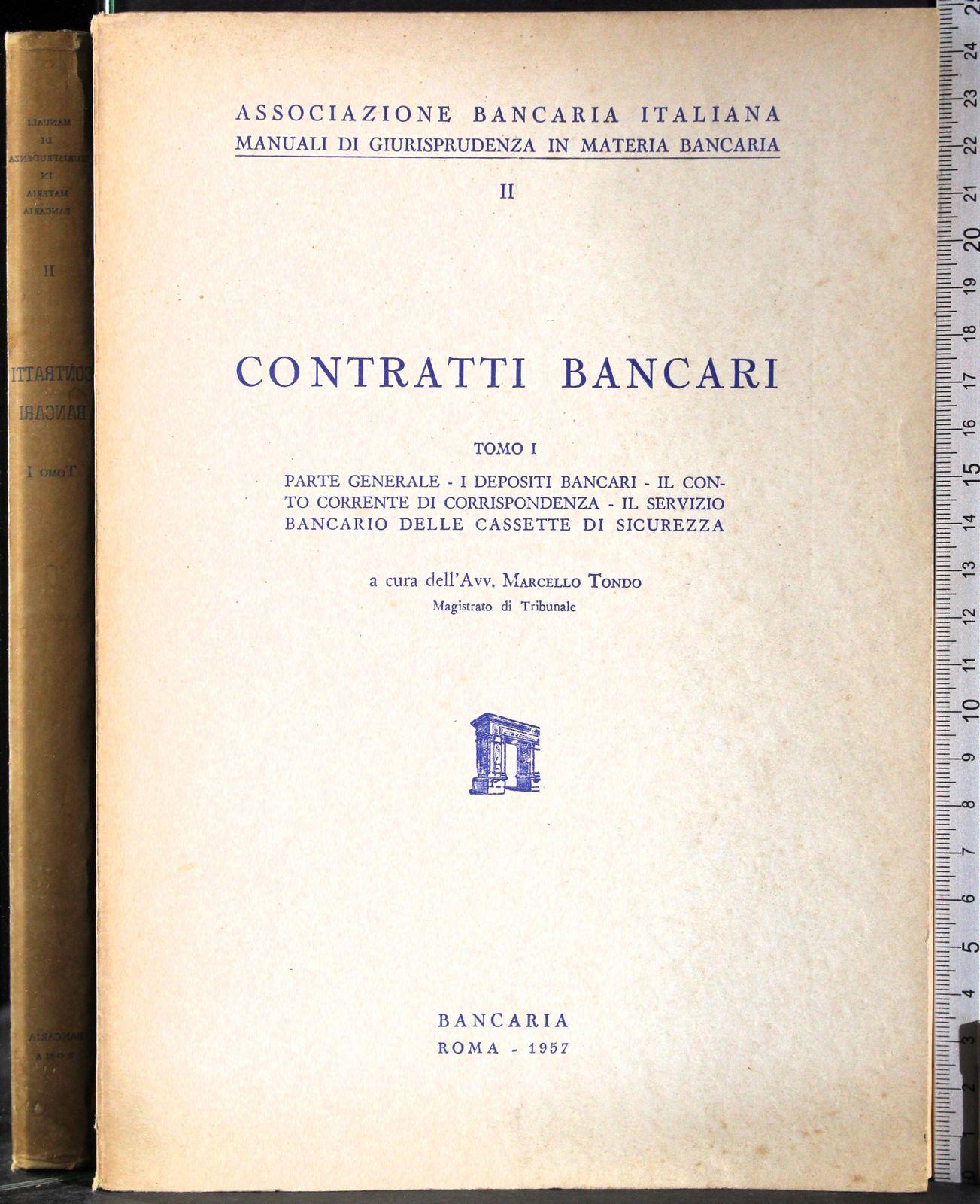 Contratti bancari. Tomo I