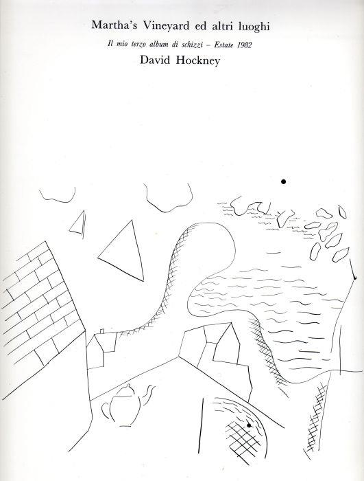 Marthàs Vineyard ed altri luoghi. Il mio terzo album di schizzi - Estate 1982 - David Hockney - copertina