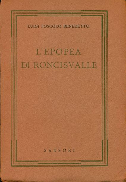 L'epopea di Roncisvalle - copertina