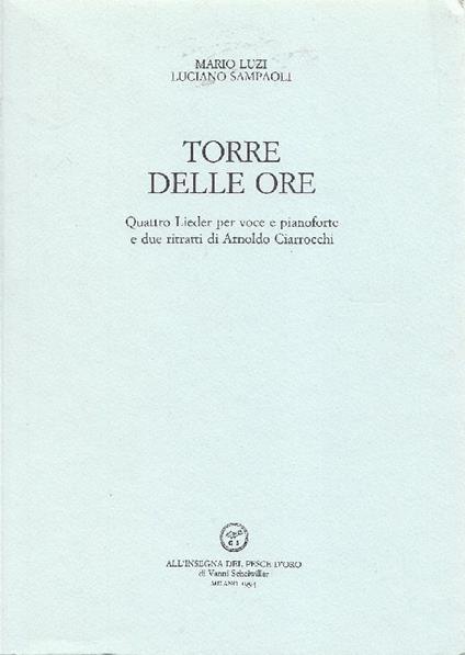 Torre delle ore - Mario Luzi - copertina