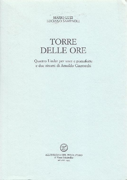 Torre delle ore - Mario Luzi - copertina