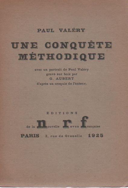 Une conquete méthodique - Paul Valéry - copertina