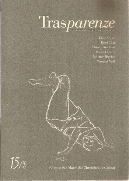 Supplemento non periodico a ''Quaderni di Poesià' a cura di Giorgio Devoto. N. 15, 2002 - copertina