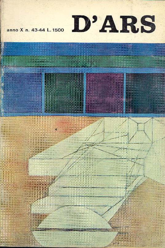 D'Ars. Ottobre 1968 - Marzo 1969. N. 43-44 - copertina