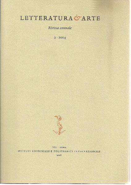 Letteratura e arte. 2004 - N. 2. Numero dedicato a Lorenzo Viani - copertina