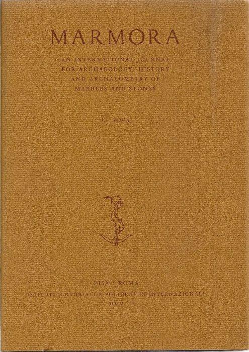 An international journal for archaeology, history and archaeometry of marbles and stones - copertina