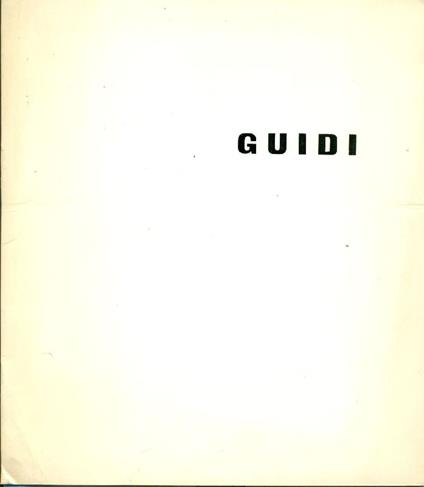 Guidi - Virgilio Guidi - copertina