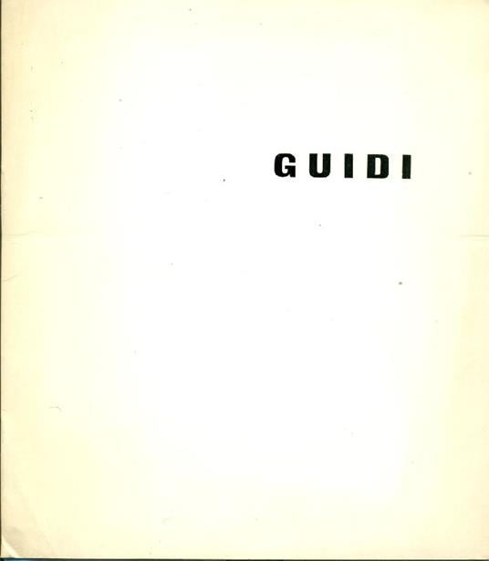 Guidi - Virgilio Guidi - copertina