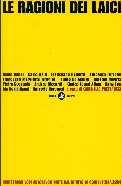 Le ragioni dei laici - copertina