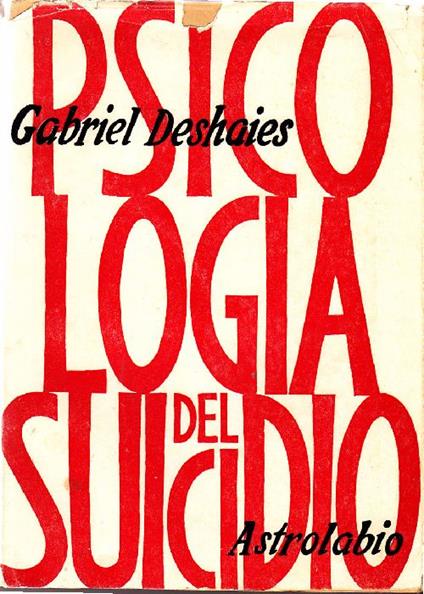 Psicologia del suicidio - copertina