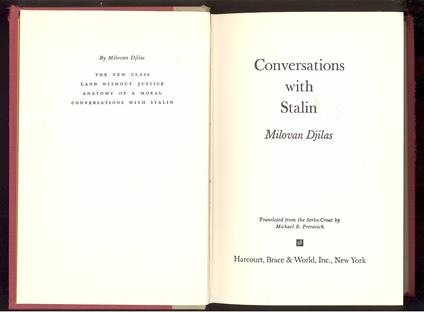 Conversations with Stalin - copertina