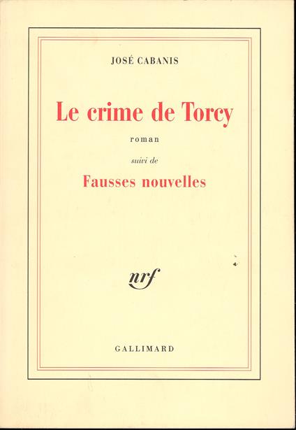 Le crime de Torcy - copertina