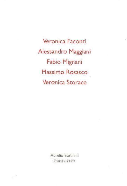 Veronica Faconti Alessandro Maggiani Fabio Mignani Massimo Rosasco Veronica Storace - copertina