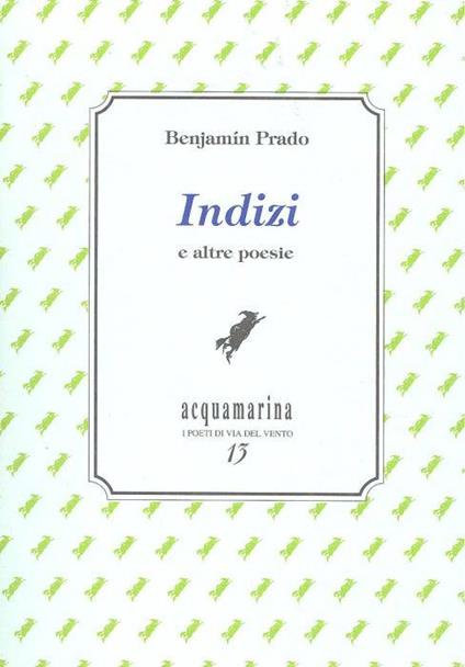 Indizi e altre poesie - copertina