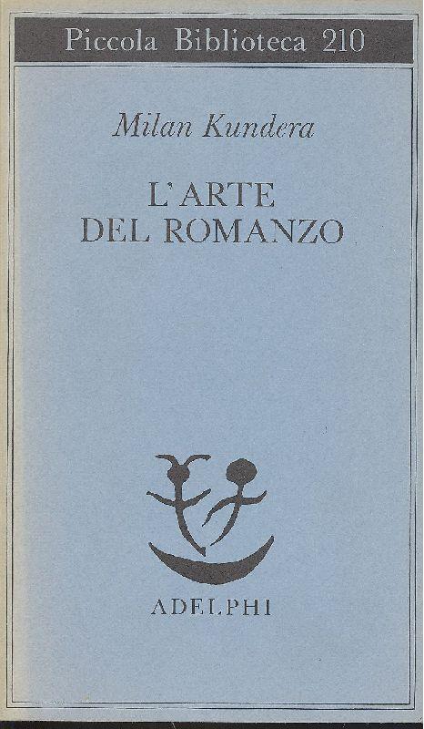 L' arte del romanzo - Milan Kundera - copertina