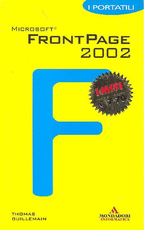 Microsoft Front Page 2002 - copertina
