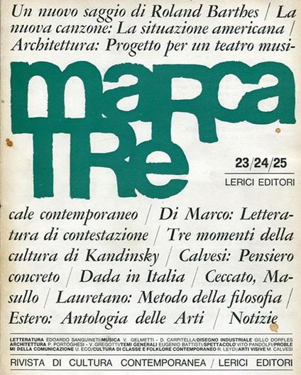 Marcatre n. 23-24-25, 1966 - copertina