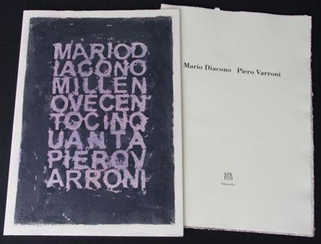 1950 - Mario Diacono - copertina