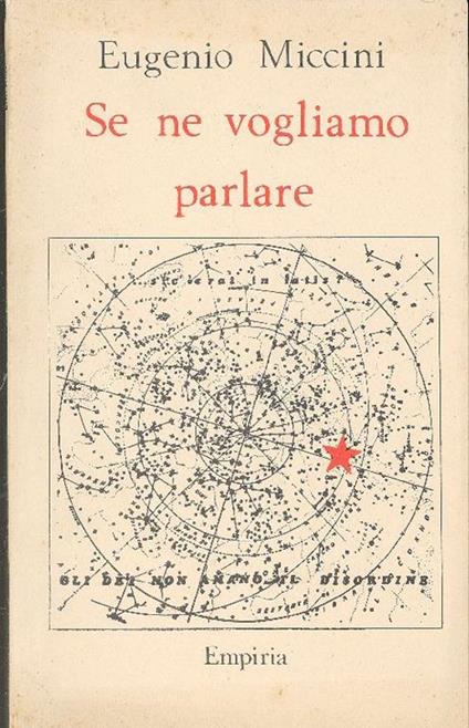 Se ne vogliamo parlare - Eugenio Miccini - copertina