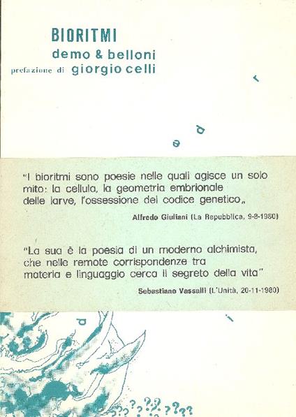 Bioritmi. Demo & Belloni - copertina