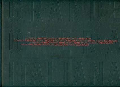 Grande Opera Italiana - Achille Bonito Oliva - copertina