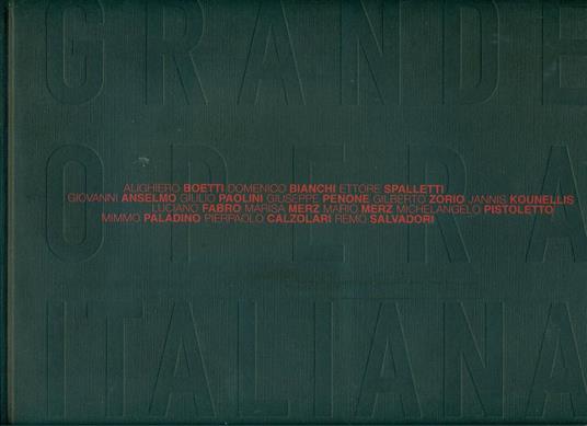 Grande Opera Italiana - Achille Bonito Oliva - copertina