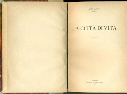 La città di vita - copertina