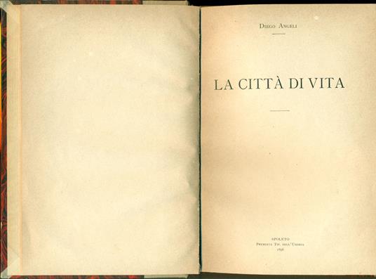 La città di vita - copertina