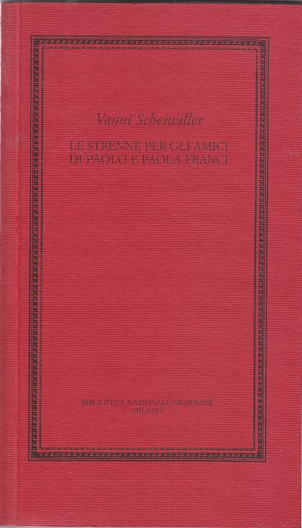 Le strenne per gli amici di Paolo e Paola Franci - copertina