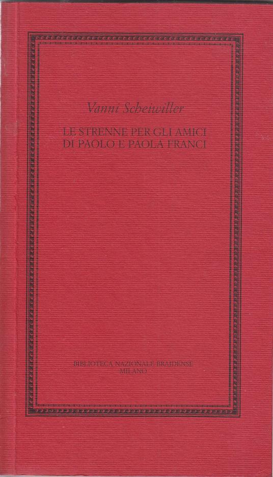 Le strenne per gli amici di Paolo e Paola Franci - copertina