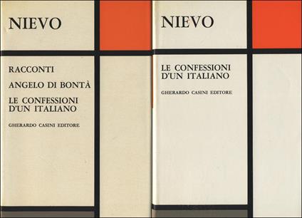 Racconti. Angelo di bontà. Le confessioni d'un italiano - Ippolito Nievo - copertina