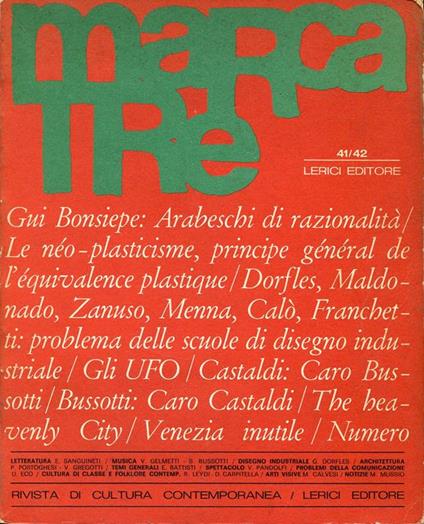 Marcatre 41/42. Maggio-Giugno 1968 - copertina