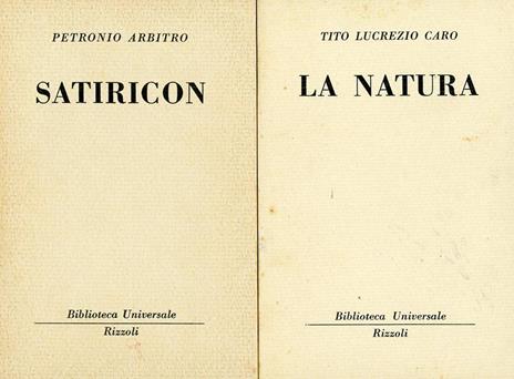 Satiricon - Arbitro Petronio - 2