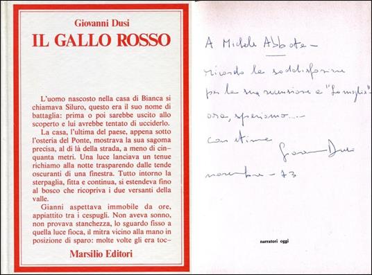 Il Gallo Rosso - Giovanni Dusi - copertina